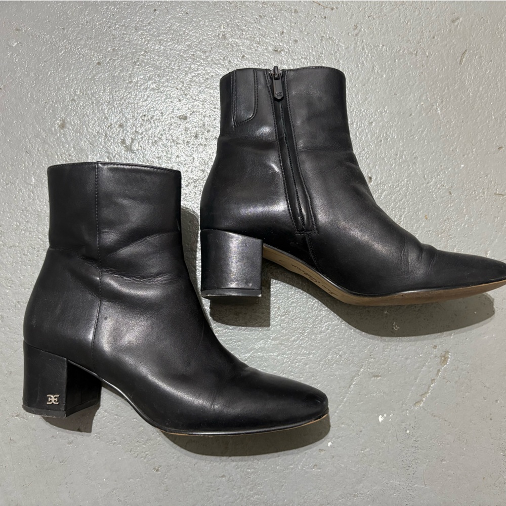 Sam Edelman leather heeled boots